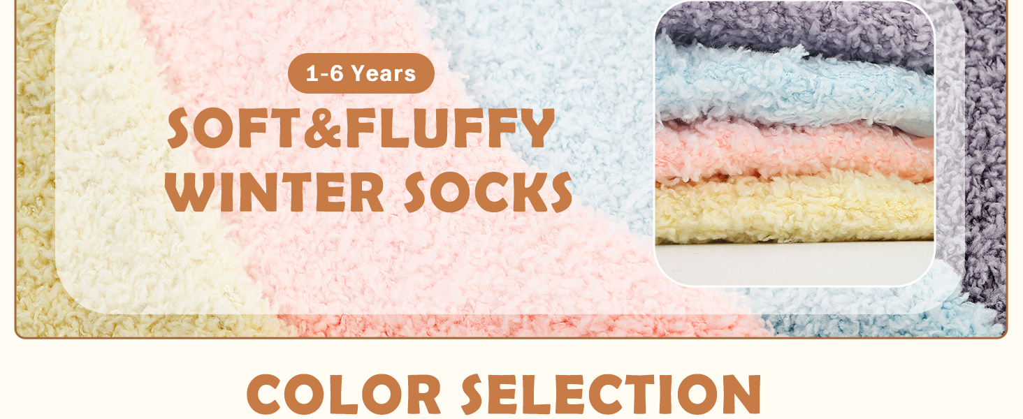 soft fluffy winter socks