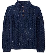 Gymboree Boys' and Toddler Mock Neck Cable Knit Sweater