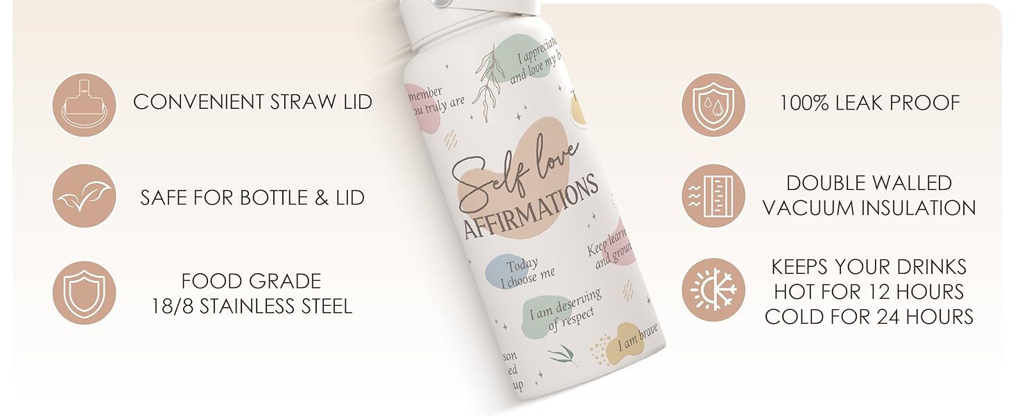 SANDJEST SipChic 32oz Water Bottle