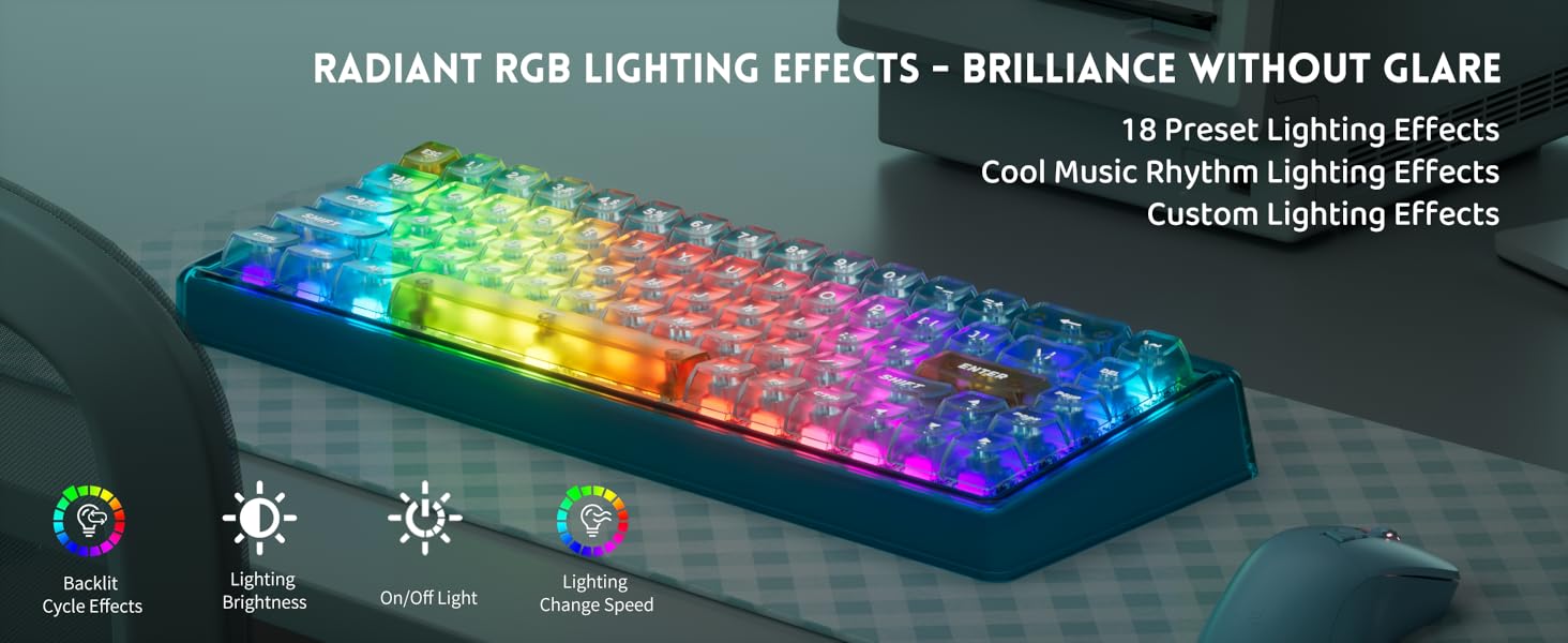Radiant RGB lighting effects - Brilliance Without Glare