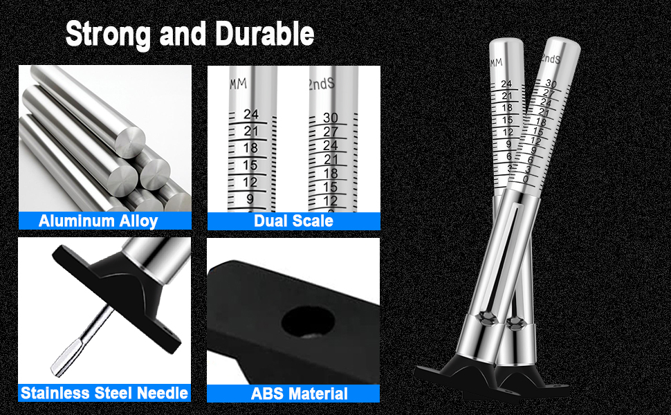 Tyre Tread Depth Gauge UK, GODESON Stainless Steel Tyre Tread Depth