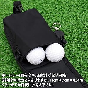新品マルボンMalbonゴルフポーチ　ボール掛けバッグ　距離計　収納 新品マルボンMalbonゴルフポーチ ボール掛けバッグ 距離計 収納