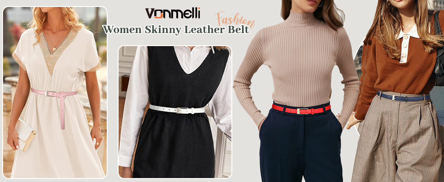 skinny women belt