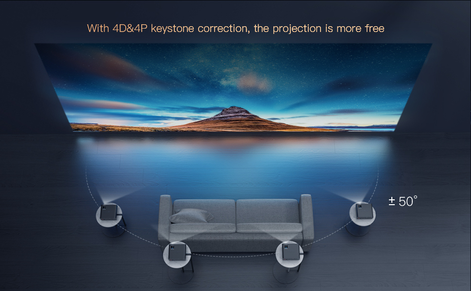 TOPTRO Projector 1080P Full HD Projectors with 5G WiFi Bluetooth