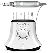 MelodySusie Electric Nail Drill with Foot Pedal, 30000RPM Professional Nail File Bits & Sanding B...