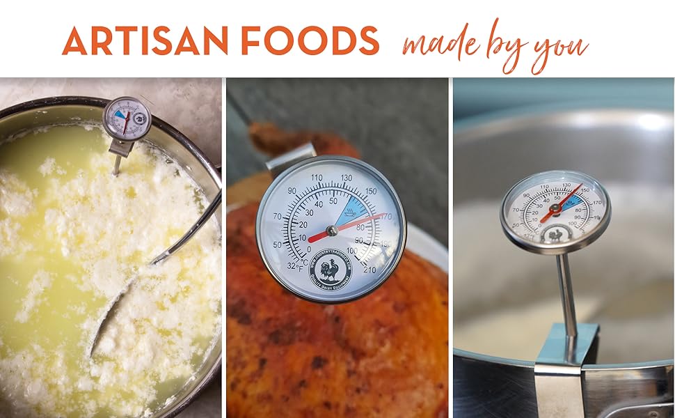 Kitchen Food Thermometer Protective Case Meat BBQ Poultry Dairy and