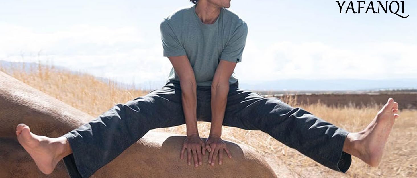 Mens Casual Athletic Pants Elastic-Waist Drawstring Pants