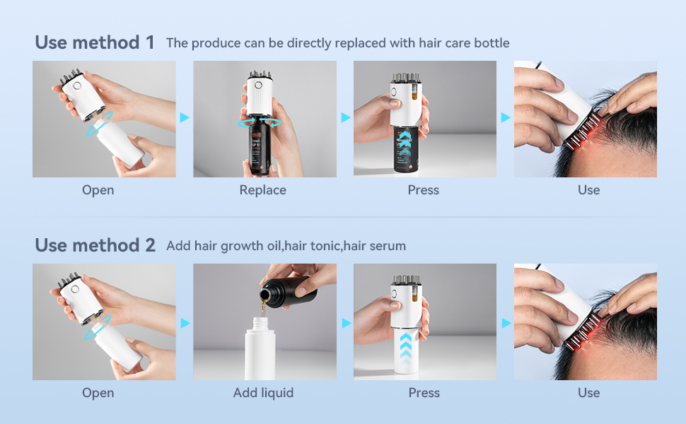 Kimairay Electric Scalp Massager and Hair Oiling Applicator 2 in 1, Hair Scalp