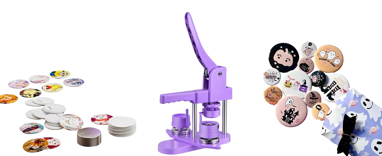 Homiesetify Button Maker Machine Multiple Sizes, Pin Maker