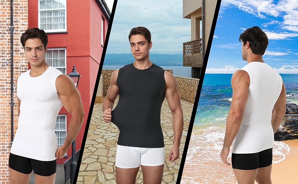 남성용 골지 탱크탑