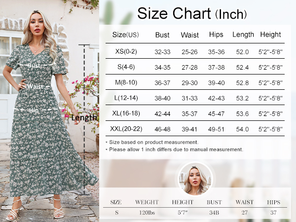 Zattcas Womens 2025 Long Summer Dress Casual Short Flutter