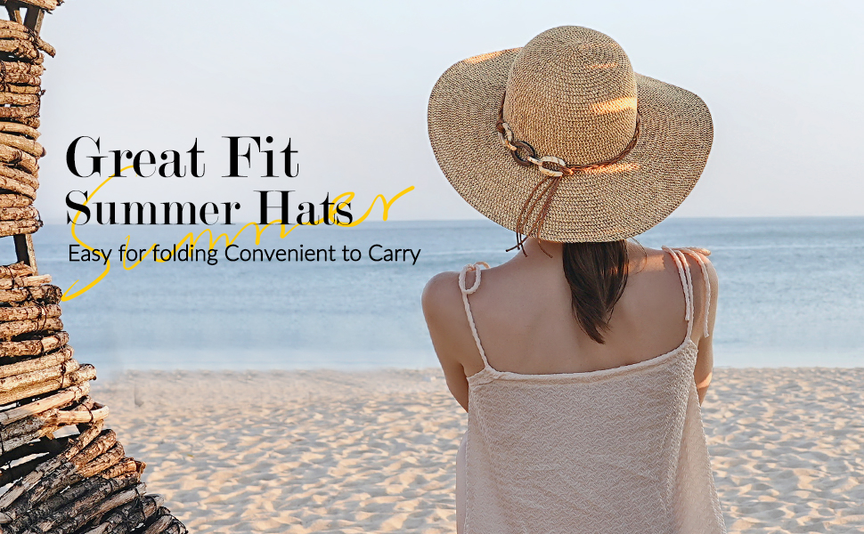 beach hats for women packable sun hat womens straw hats for women