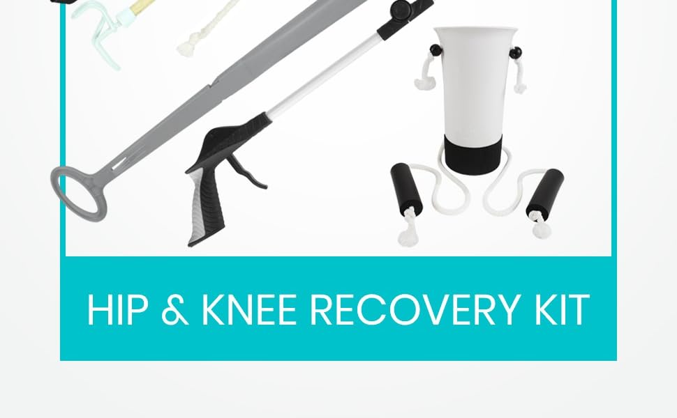 Vive 6 Piece Hip and Knee Replacement Kit Surgery Recovery Set
