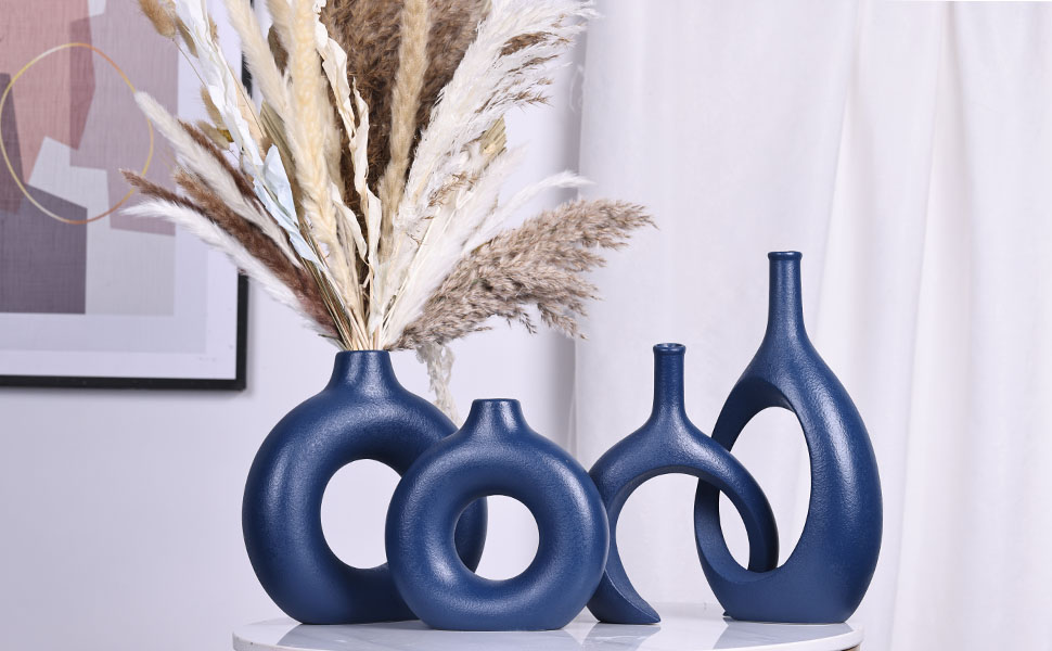 Navy Blue Vase