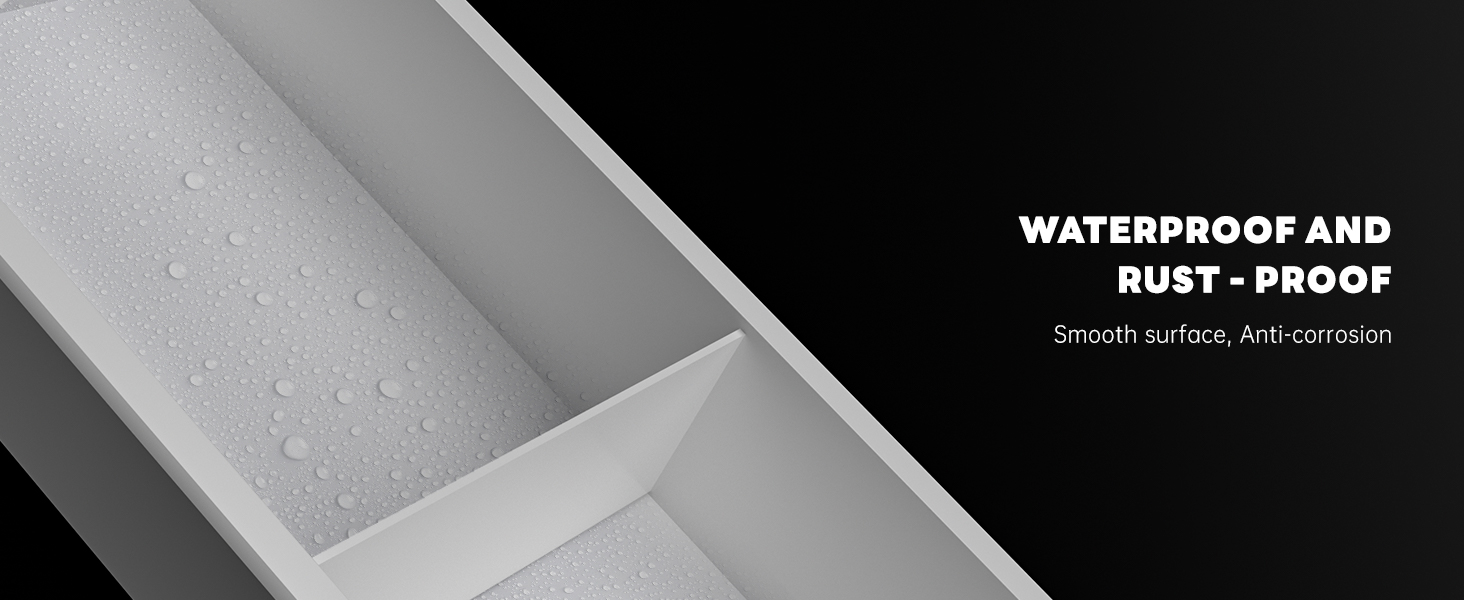 APPASO Shower Niche White NO Tile Needed 8" x 36", 304 Stainless Steel