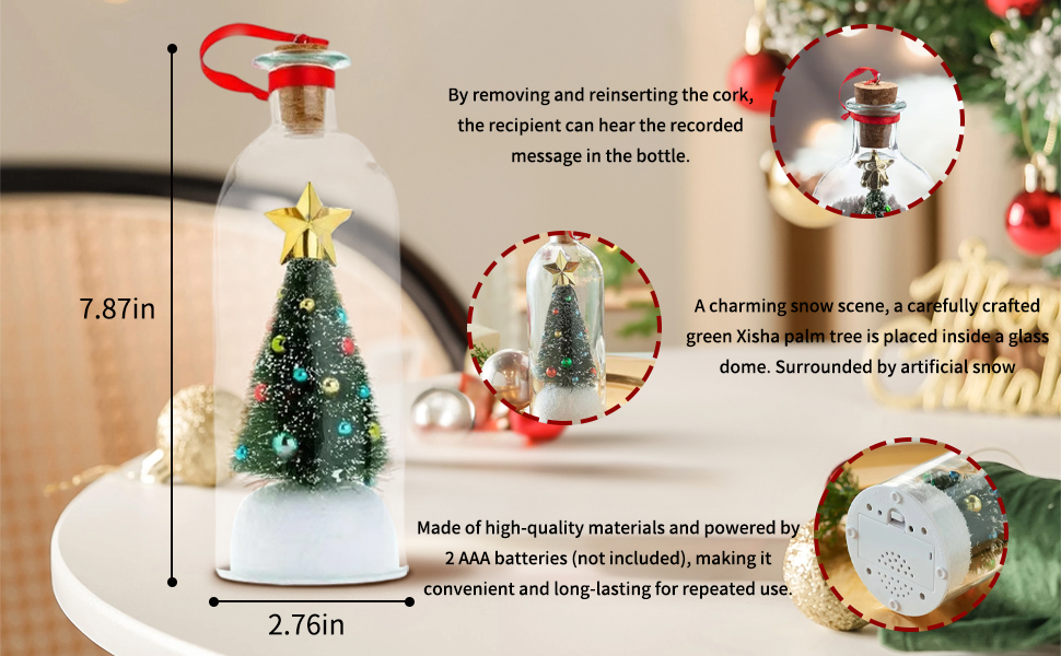 Recordable Holiday Greeting Christmas Trees