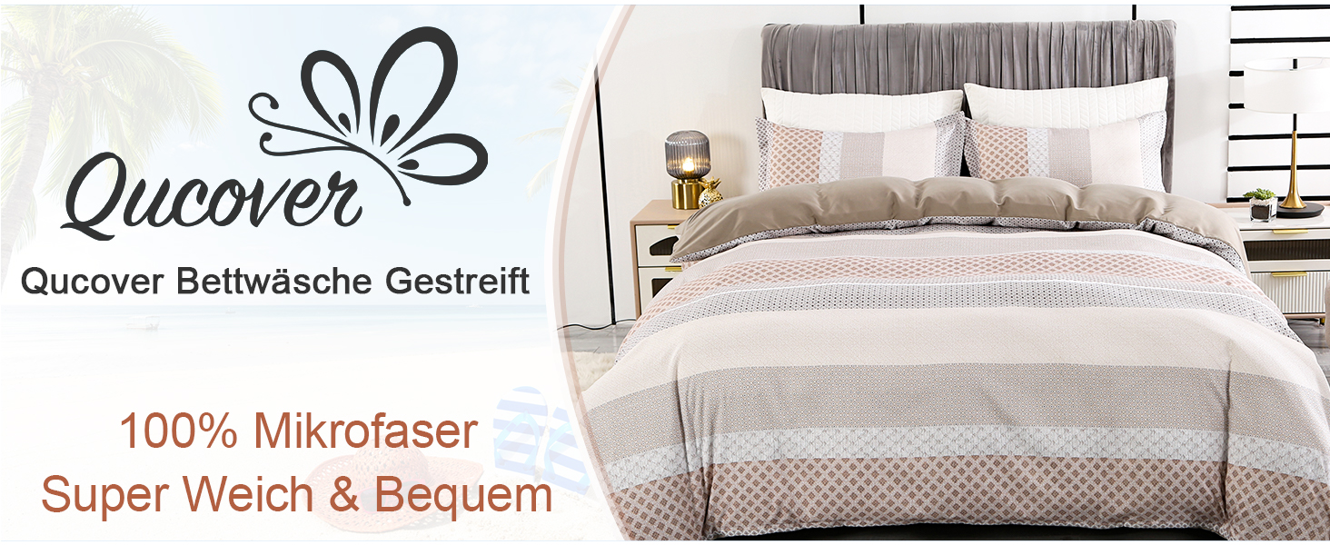 Qucover Bettwäsche Set