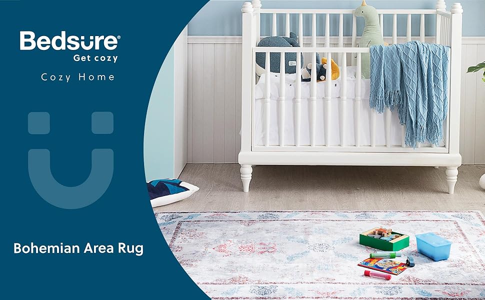 Bedsure Bedroom Rug 4x6 Area Rug, Rug for Bedroom, Vintage