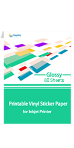 Glossy Printable Vinyl Sticker Paper