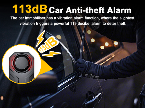 Amazon.com: Steering Wheel Lock with 113dB Alarm, ELECTOP