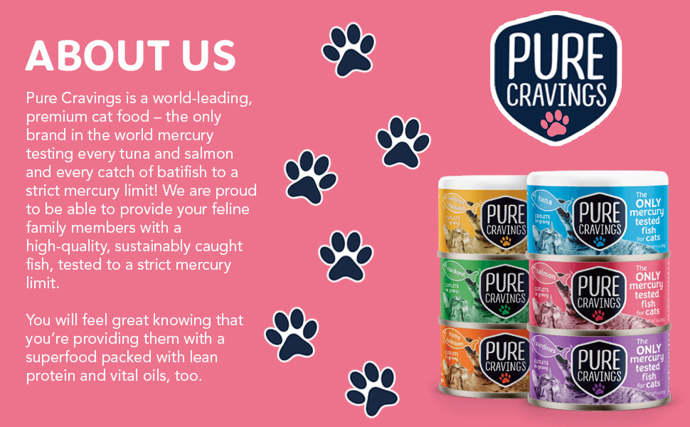 Pure Cravings Wet Cat Food Canned Tuna and Salmon Cutlets