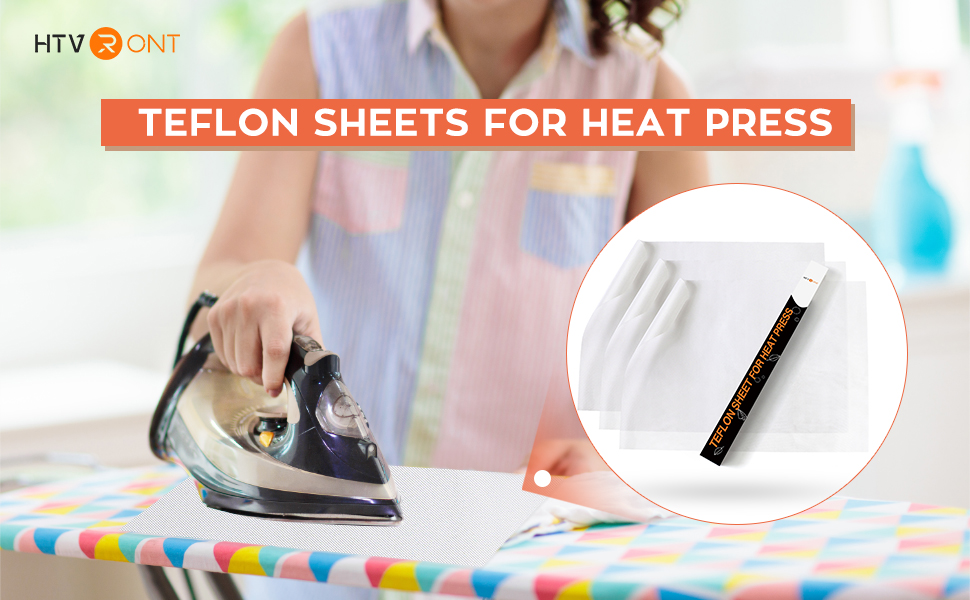 HTVRONT Teflon Sheets Oven Liners 12 x 16" White Teflon Baking Sheet