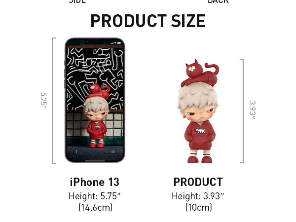 Amazon.com: POP MART Hirono x Keith Haring Figure, 3.93