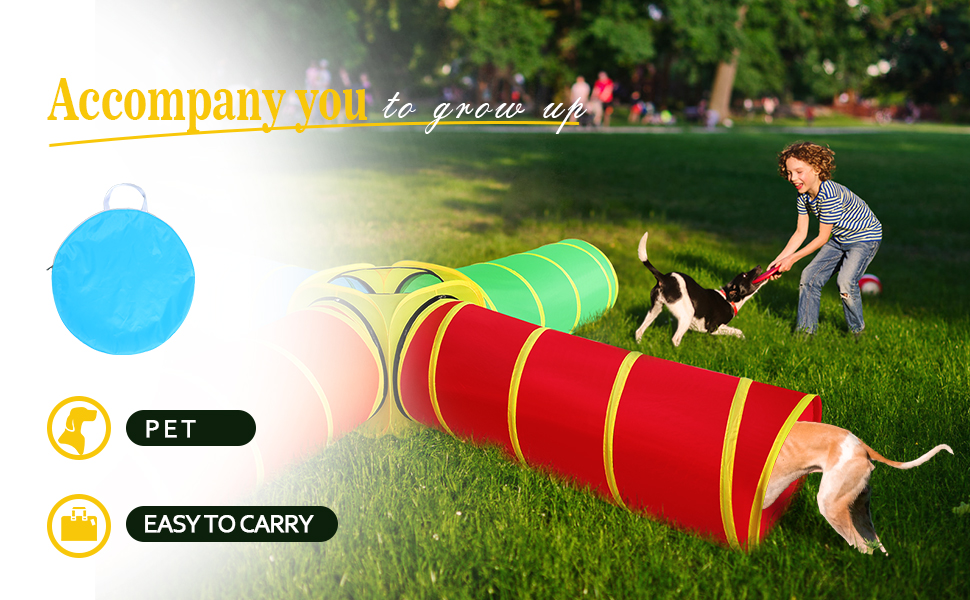 PigPigPen Kids Tunnel for Toddlers,Pop Up Play Tunnel Tent