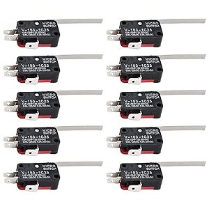 Mizoneparts 10PCS V-153-1C25 Micro Limit Switch Long