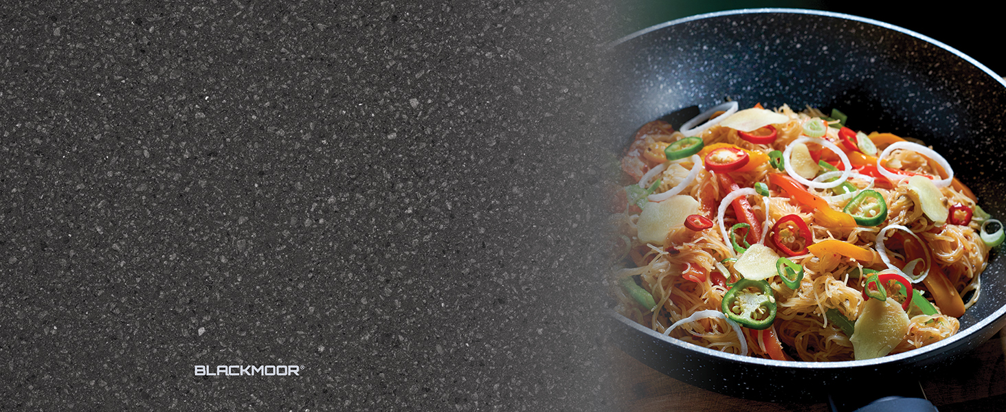 Blackmoor 66160 Classic 28cm NonStick Induction Wok/Suitable for