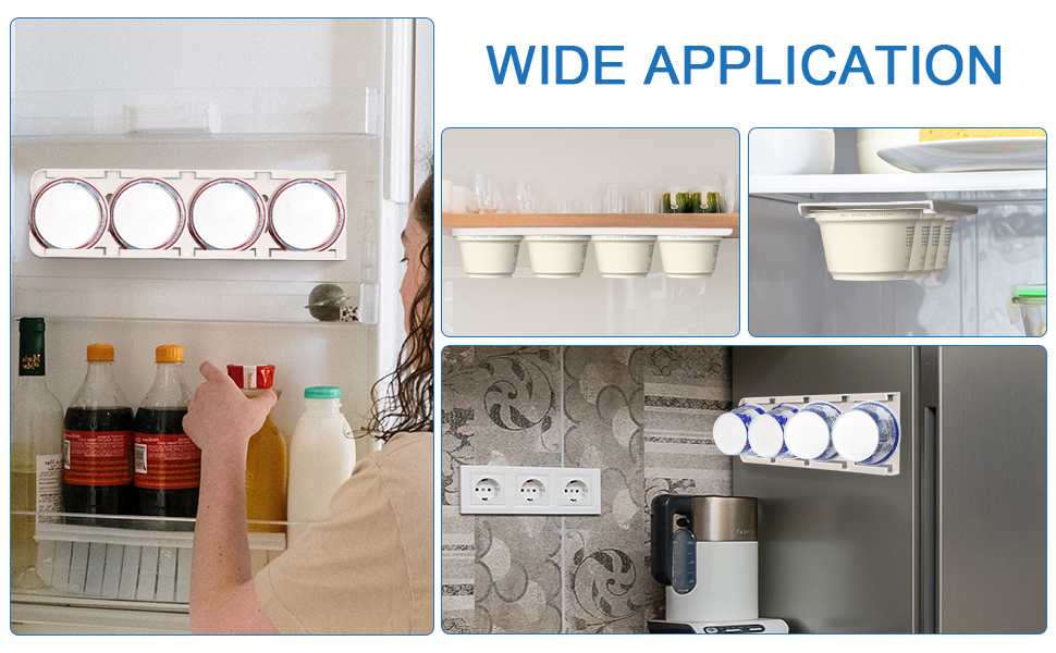 Sophico Yogurt Organizer for Fridge, 4 Capacity Yogurt