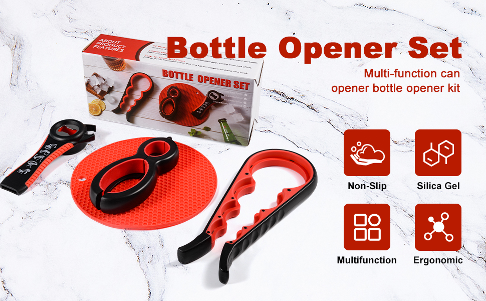 Jar Opener for Weak Hands 4 Pack Jar Opener for Seniors with Arthritis, Rubber