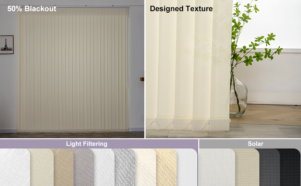 Graywind Customized Vertical Blinds Light Filtering