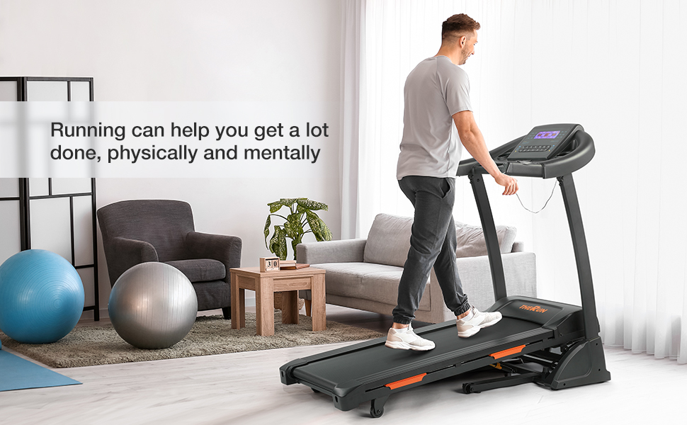 THERUN Incline Treadmill, Treadmill for Running and Walking, 300 lbs Weight