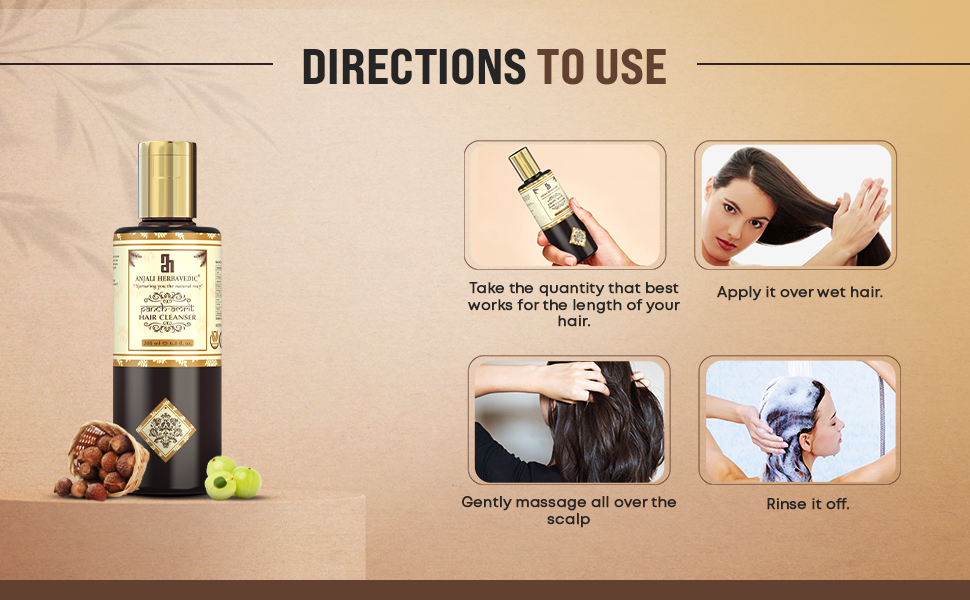 Hair Cleanser, Oil, 200 ML, Anjali herbavedic, Natural, Original
