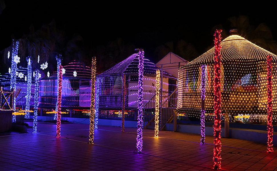 Christmas Net Lights Outdoor Mesh Lights for Indoor,Christmas Tree,Halloween Decorations