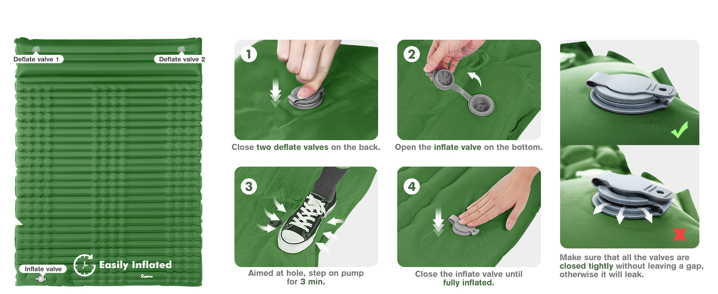 self inflating camping mat
