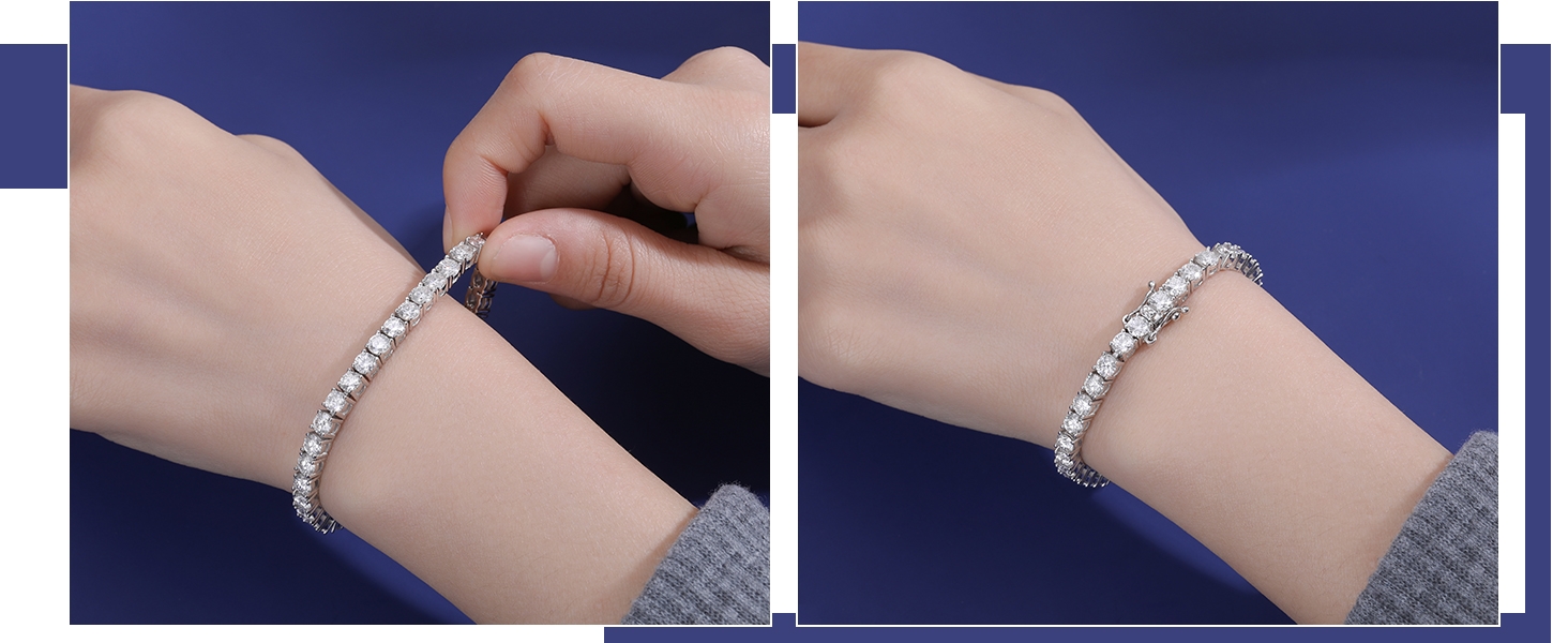 Moissanite Tennis Jewelry