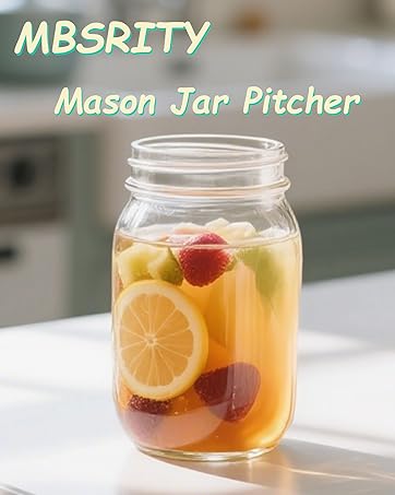 mason jar fruit infuser water pitcher iced tea infuser pitcher