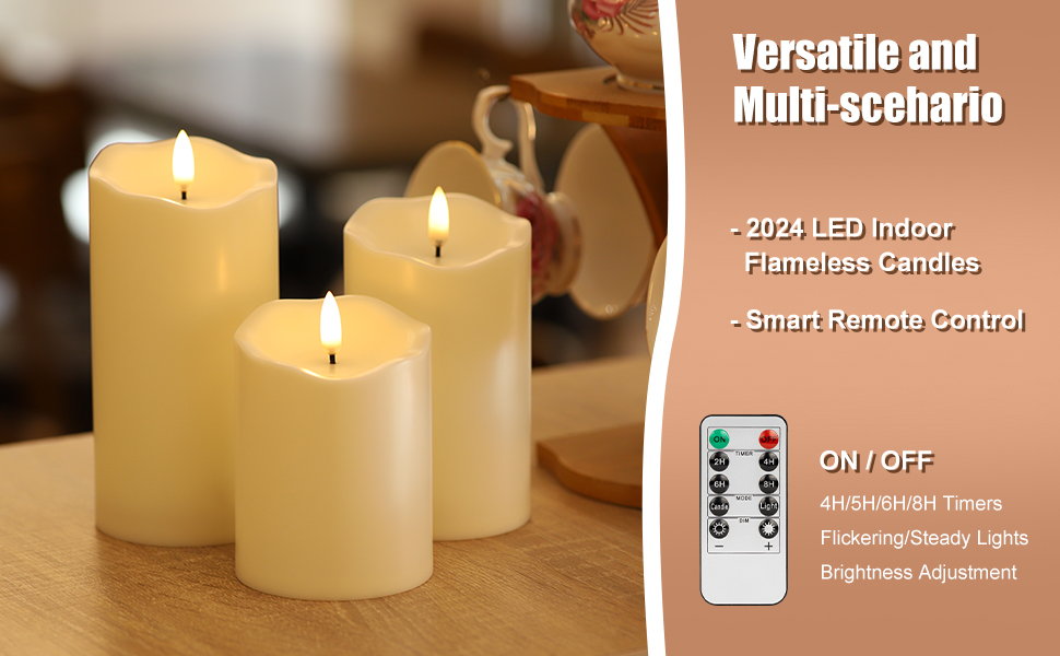 flameless candles with remote