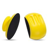 Shawya 5 Inch Hand Sanding Block Hook and Loop Sanding Block 2 PCS Round and Mouse Hand Sanding B...