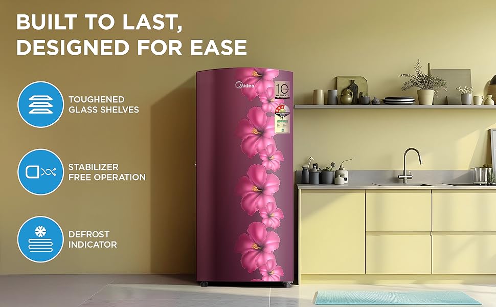 Midea 187L Wine Flower DC Ref