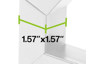 This executive desk has thicken metal legs