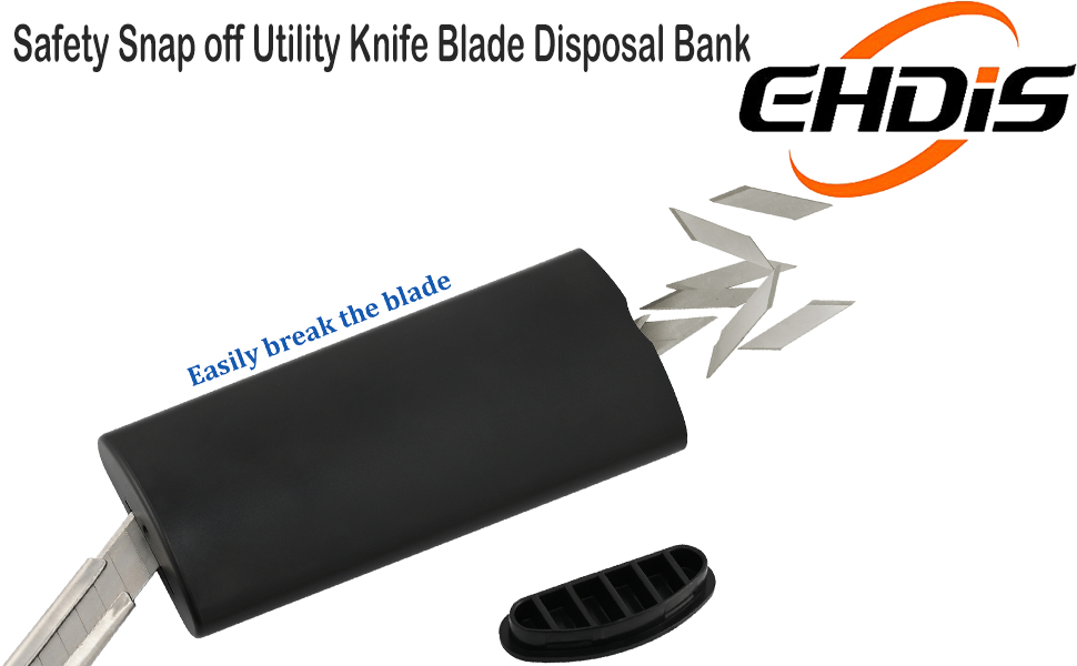 EHDIS Blade Bank Cutter Razor Disposal Case Dispenser Container Snap