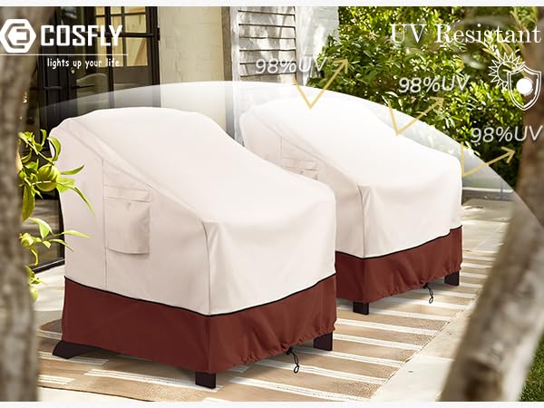 Sunproof outdoor chair cover