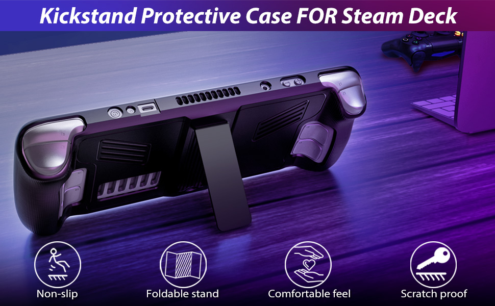 SteamDeck OLED 512GB＋専用カバー＋ Anker製スタンド 楽天市場】Steam Deck キックスタンド付 TPUカバー ブラック