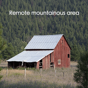 Remote mountainous area