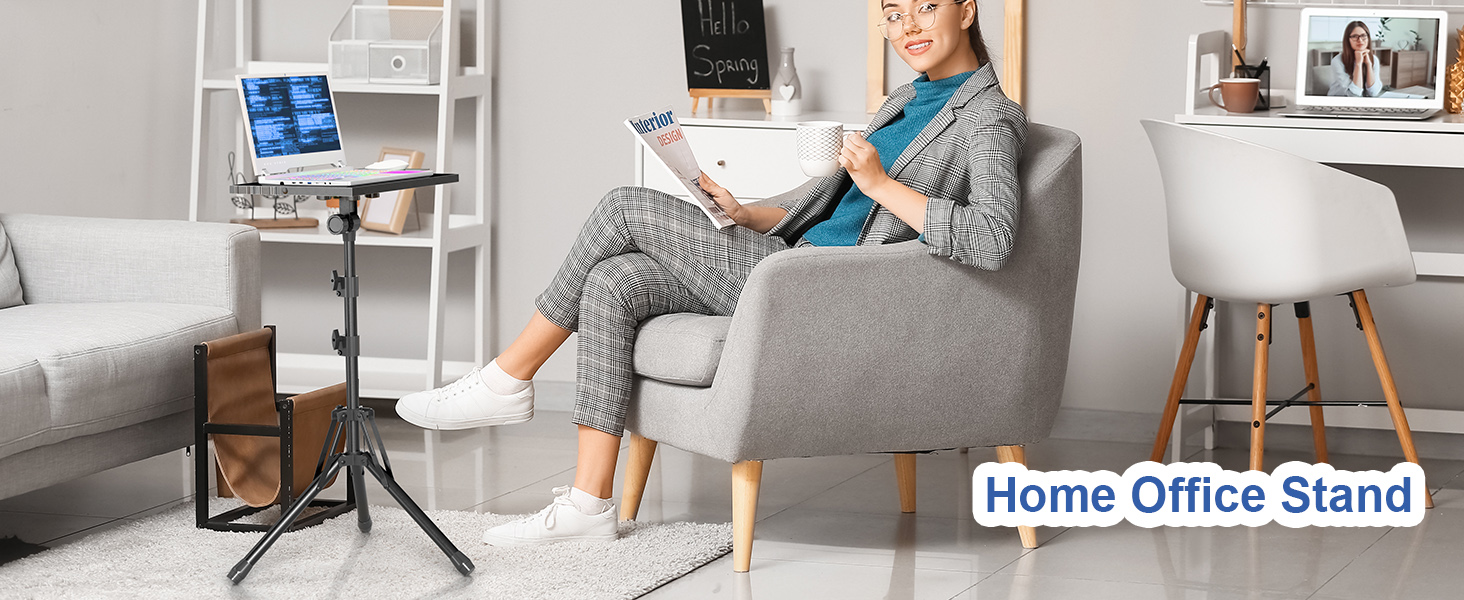 Projector Stand Tripod, Laptop Stand with Mouse Tray