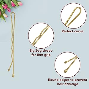 bobby hair pins grips brown women accessories kirby thick girls hairpin fine small beauty bun