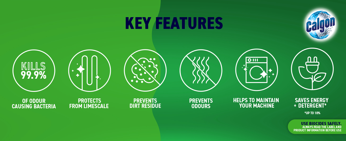 Calgon Antibacterial Washing Machine Cleaner and Limescale Remover